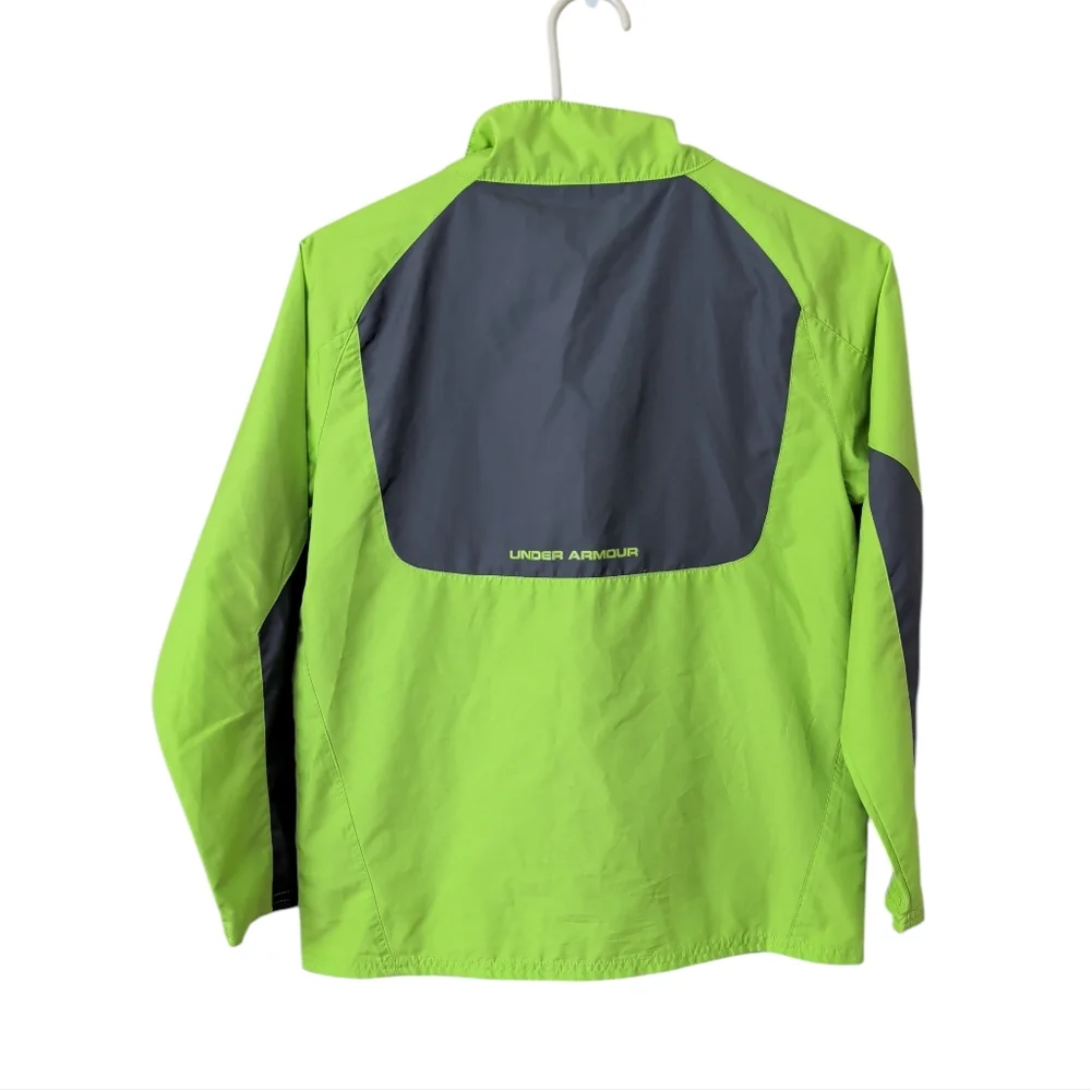 Under Armour Loose Zip Up Lightweight Windbreaker Jacket YMD Youth Medium - Picture 8 of 16